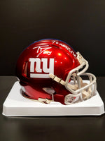 Tommy DeVito Signed/AUTO Giants Flash Mini Helmet with inscription - JSA COA image 0