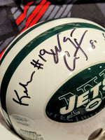 Vinny Testaverde/Wayne Chrebet/ Keyshawn Johnson Jets Triplets Mini Helmet image 2