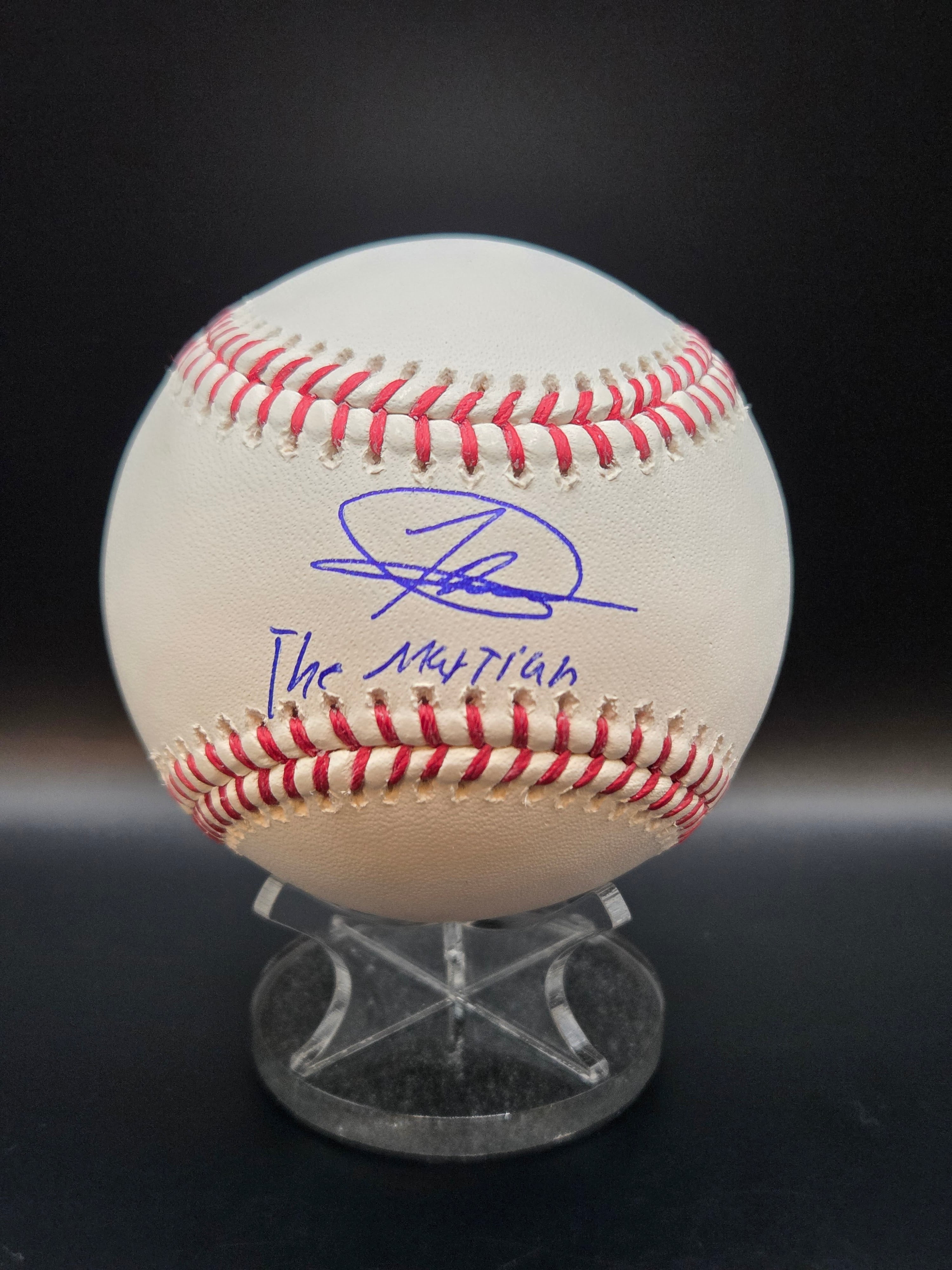 Jasson Dominguez NY Yankees Signed/Auto OMLB Baseball w/ The Martian Inscription image 0