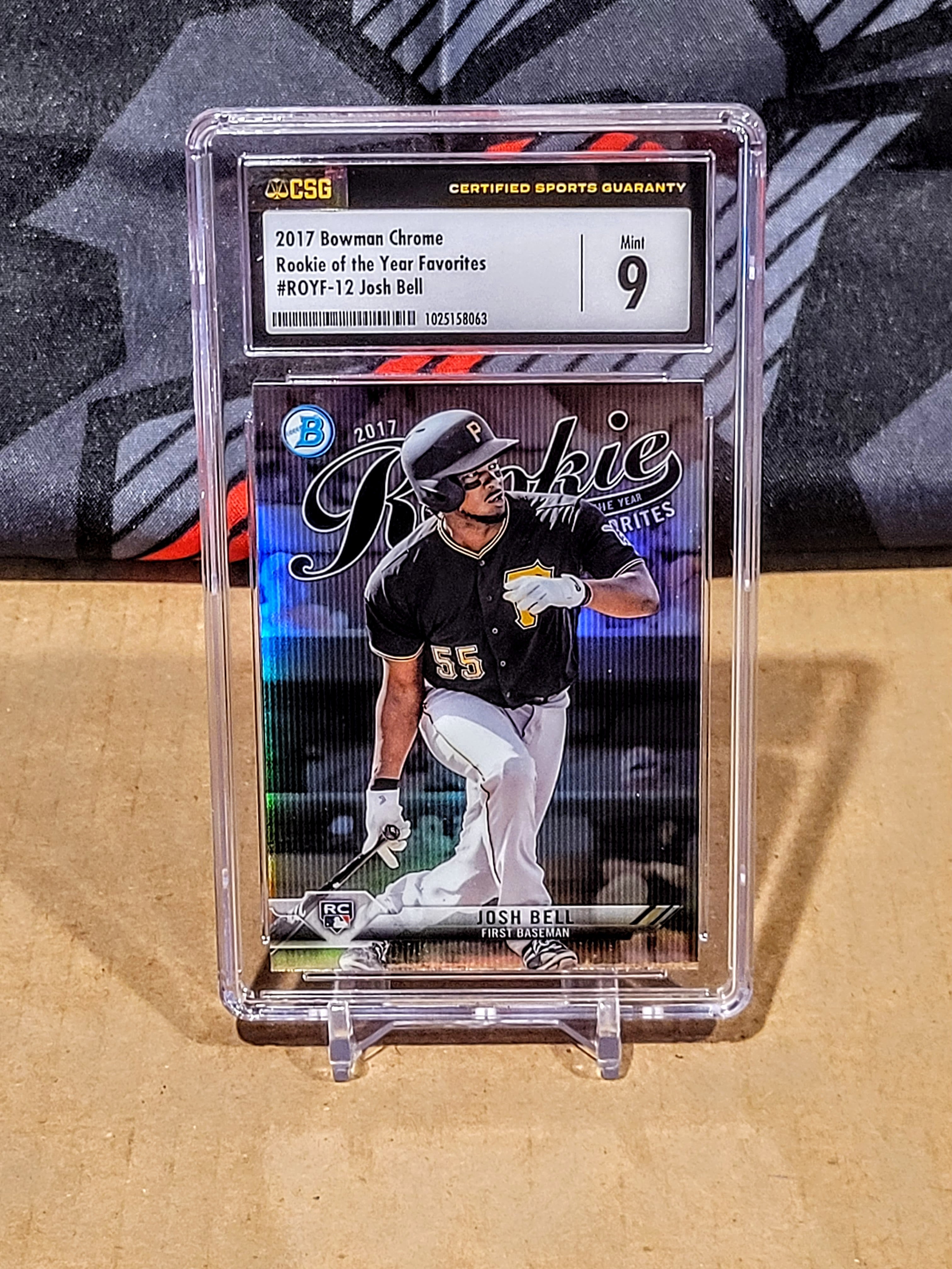Josh Bell Pirates Bowman RC - Rookie of the Year Favorites - CSG 9 image 0