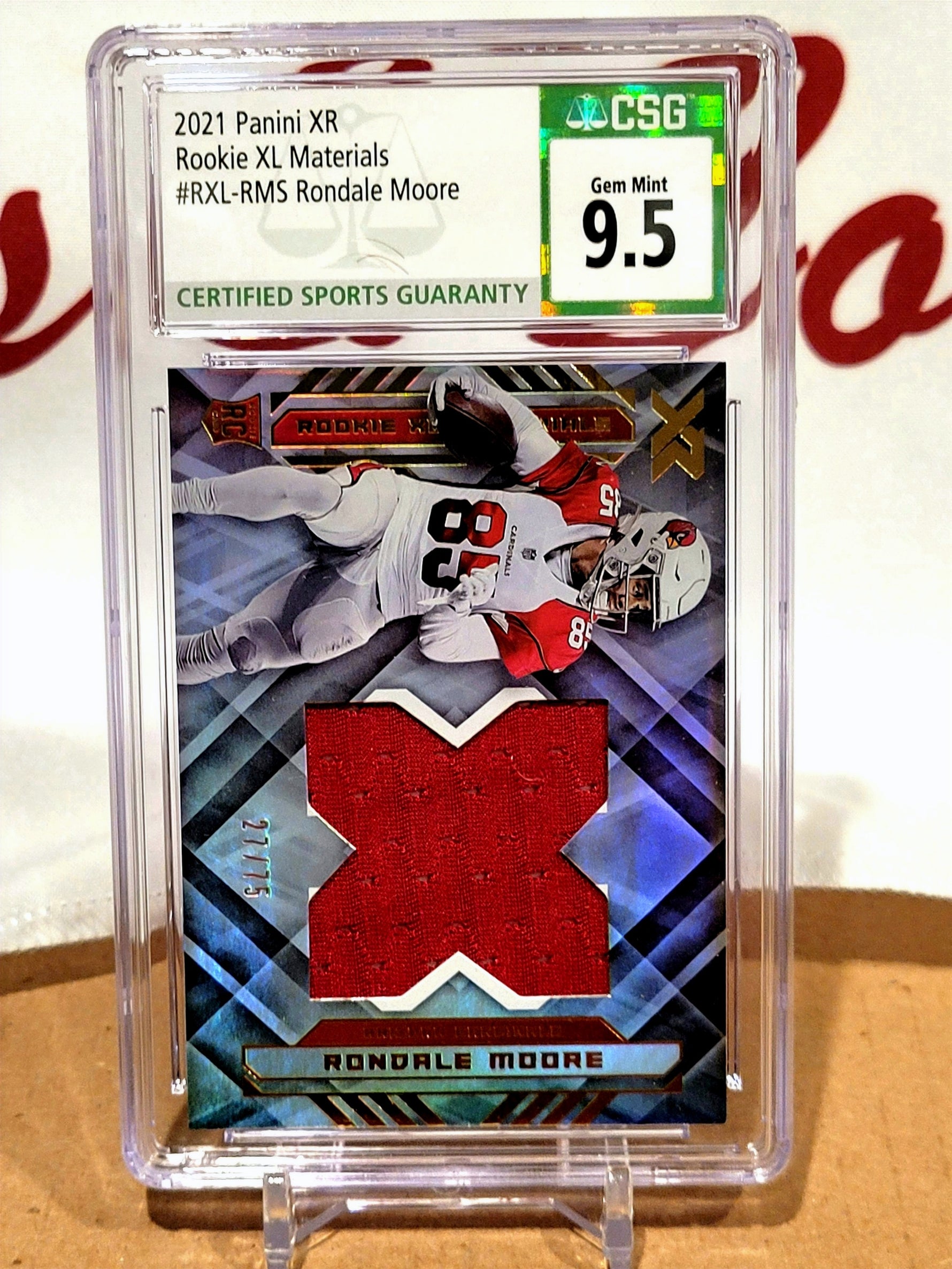 Rondale Moore XR Materials RC /75 - CSG 9.5 image 0