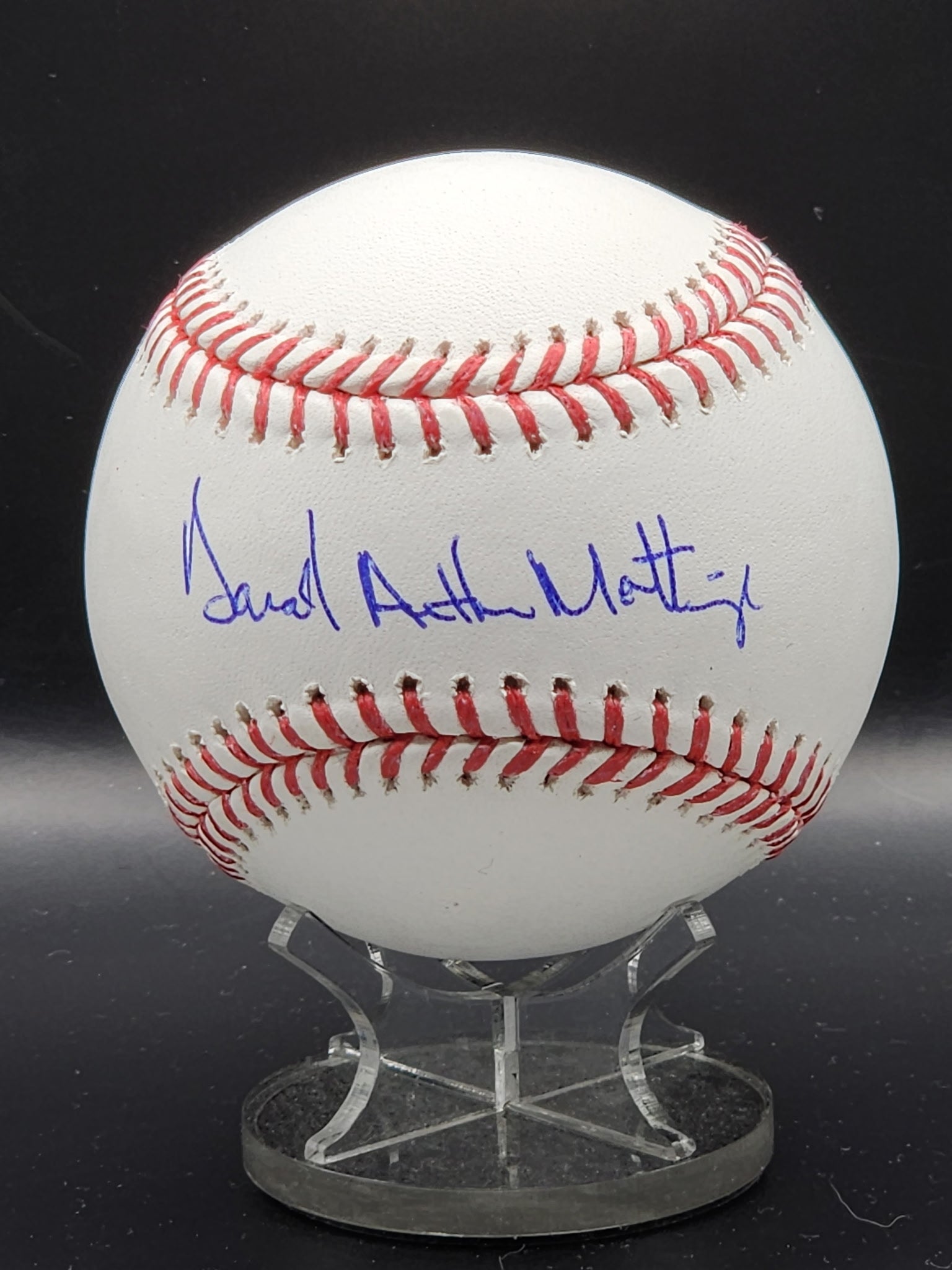 Don Mattingly NY Yankees FULL NAME Signed OMLB Baseball image 0
