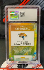 Trevor Lawrence Jaguars #GK-1 Rookie GridIron Kings Pink Graded - CSG 9 image 1