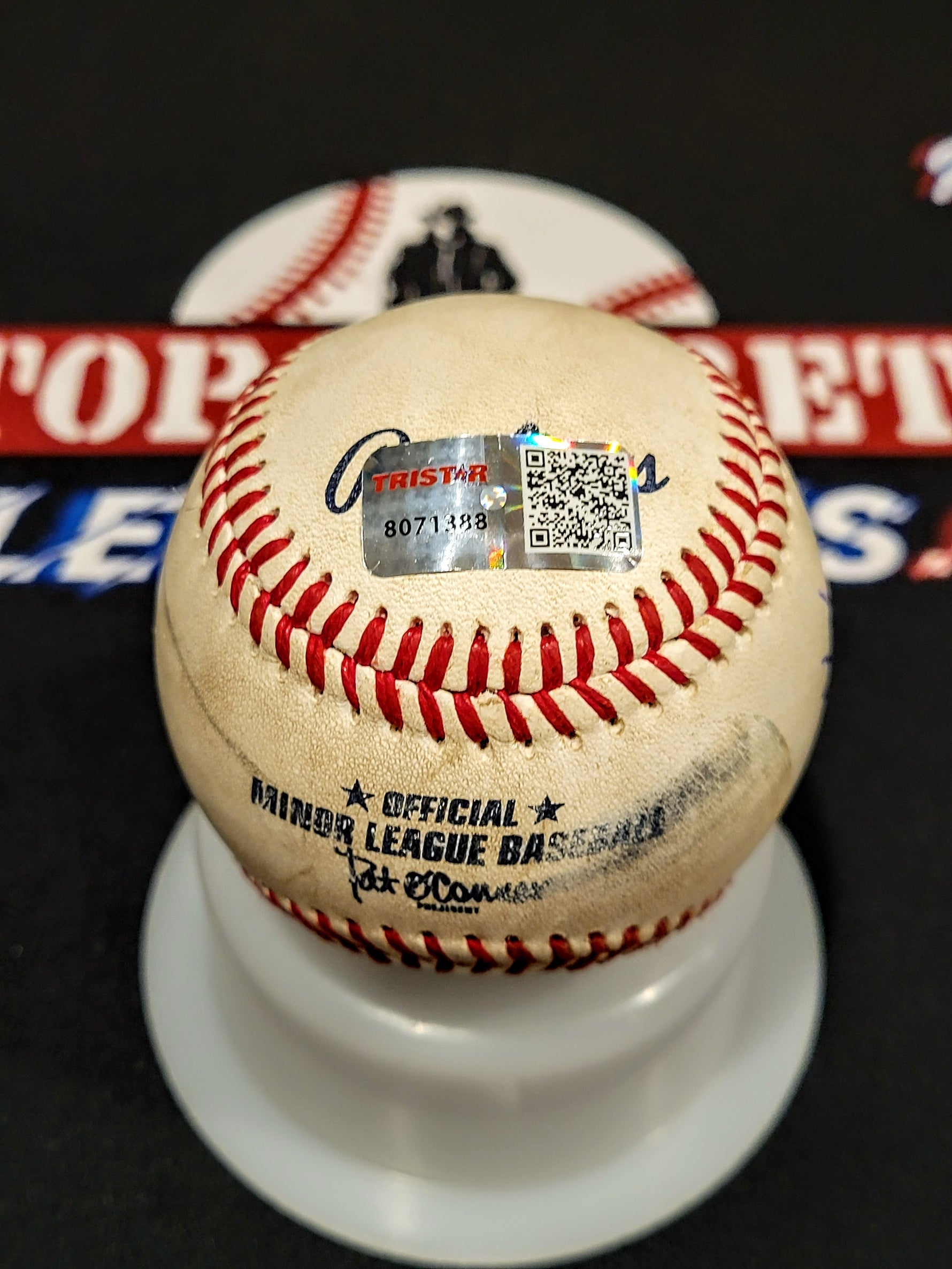 Royce Lewis Game Used Auto/Signed OMLB Baseball - Twins image 2