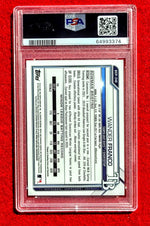Wander Franco Rays - Bowman Chrome #240 Gold Refractor Rookie Card /50 - PSA 9 image 2