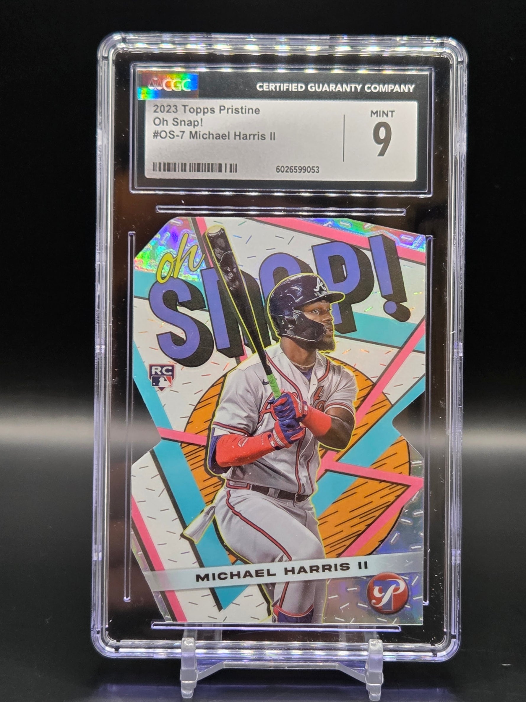 Michael Harris II RC Braves Topps Pristine Oh Snap! #OS-7 Die-Cut - CGC Graded 9 image 0