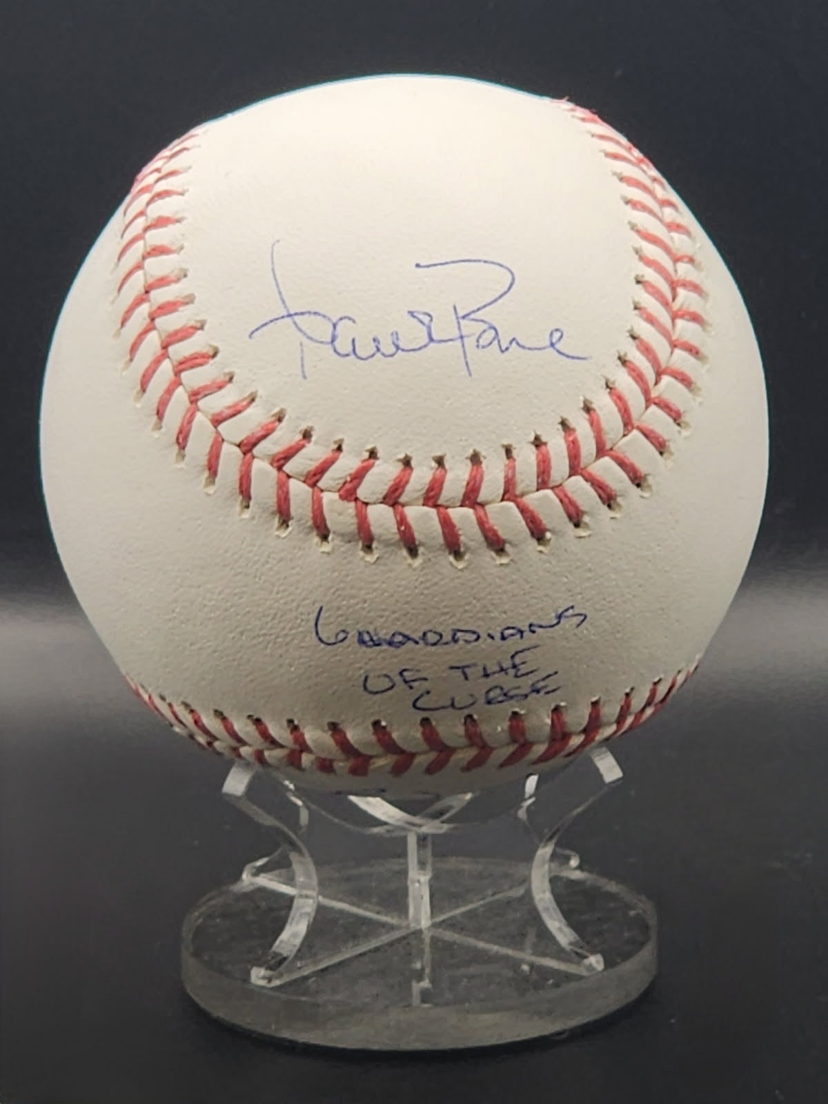 Bucky Dent/ Aaron Boone NY Yankees Signed "Guardians of the Curse" OMLB Baseball image 2
