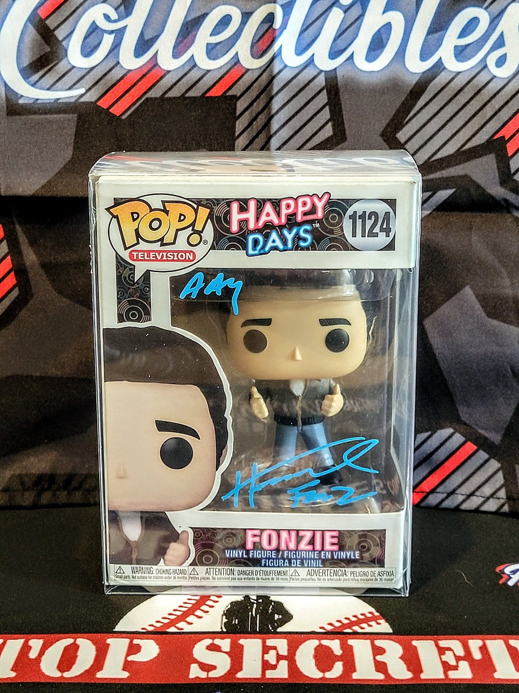 Happy Days - Henry Winkler Signed Funko POP! - Fonzie #1124 image 1