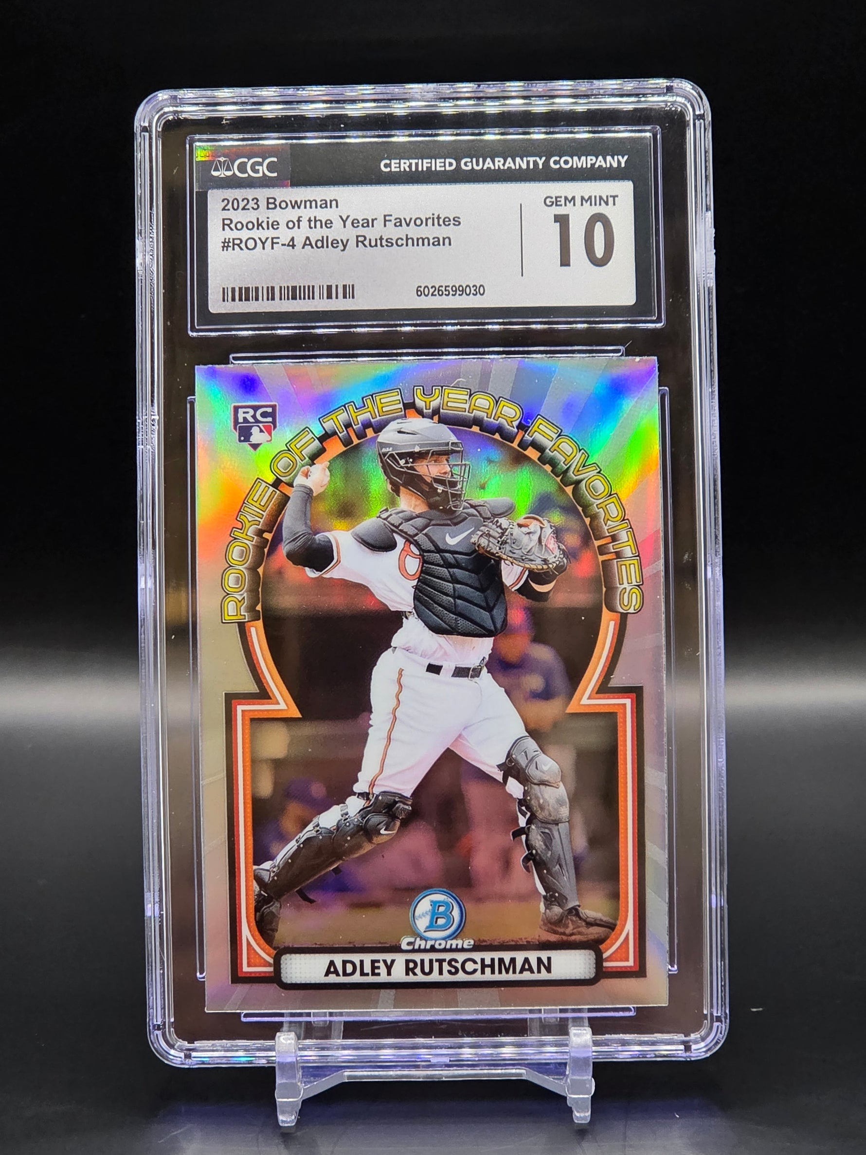 Adley Rutschman RC Bowman Chrome Rookie Favorites #ROYF-4 Orioles Graded CGC 10 image 0