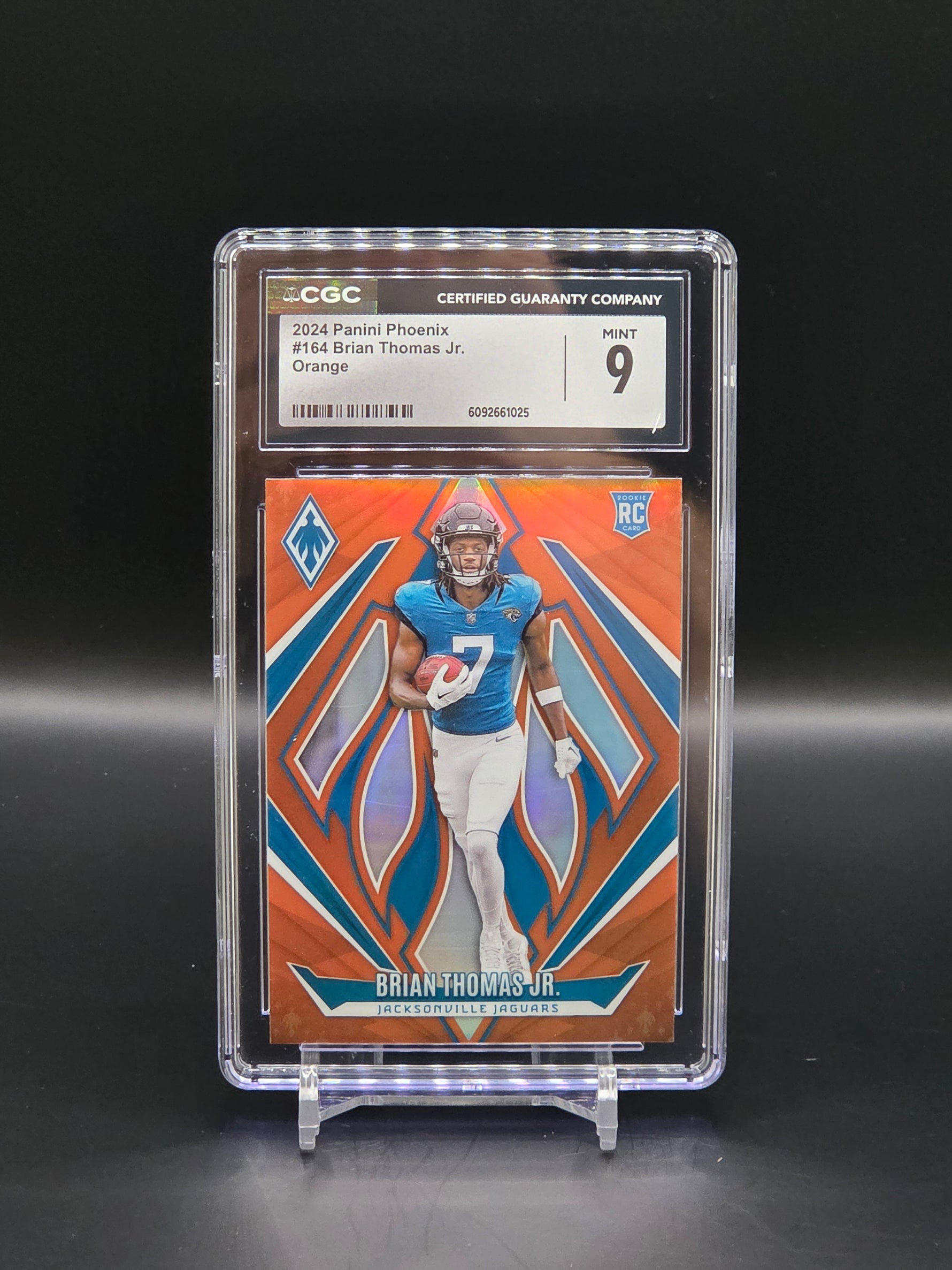 Brian Thomas Jr. 2024 Phoenix RC #164 Orange Jaguars - CGC 9 image 0