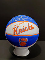 Larry Johnson Signed NYK Wilson Classics Logo Mini Basketball - NY Knicks image 0