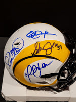 RAMS Running Backs Signed/AUTO Rams Lunar Eclipse Mini Helmet - Radke COA image 1